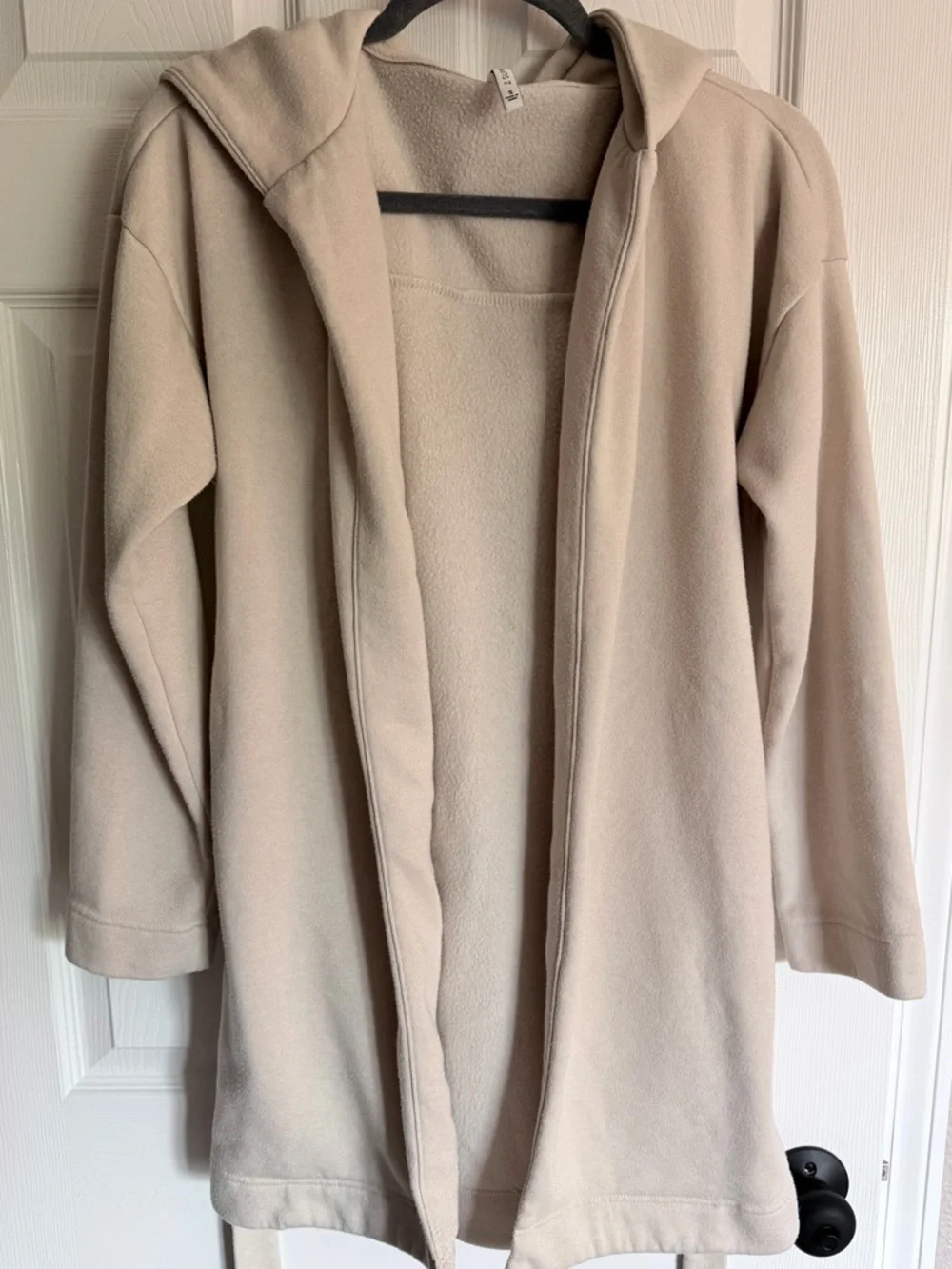 Z Supply Cream Hooded Fleece Wrap - Picture 3 of 6